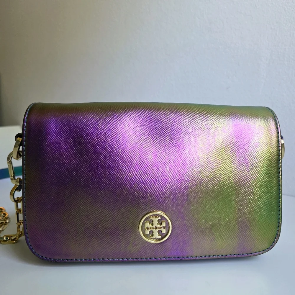 Tory Burch Hologram Iridescent Robinson Crossbody - Picture 3 of 16